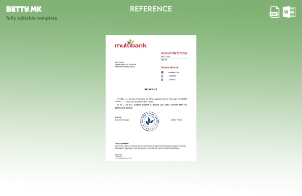 Модерен стил референтен шаблон Panama Multibank